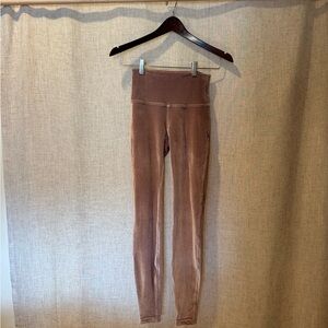 Lululemon Athletica High-Waisted soft velvet pink Leggings